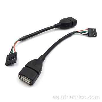 USB-2.0 a DuPont 5pin encabezado Cable de cable de placa base